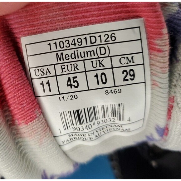 Brooks Adrenaline 21 Running Shoes White/Tie Dye, RARE Color US Men's 11 D - Picture 8 of 12